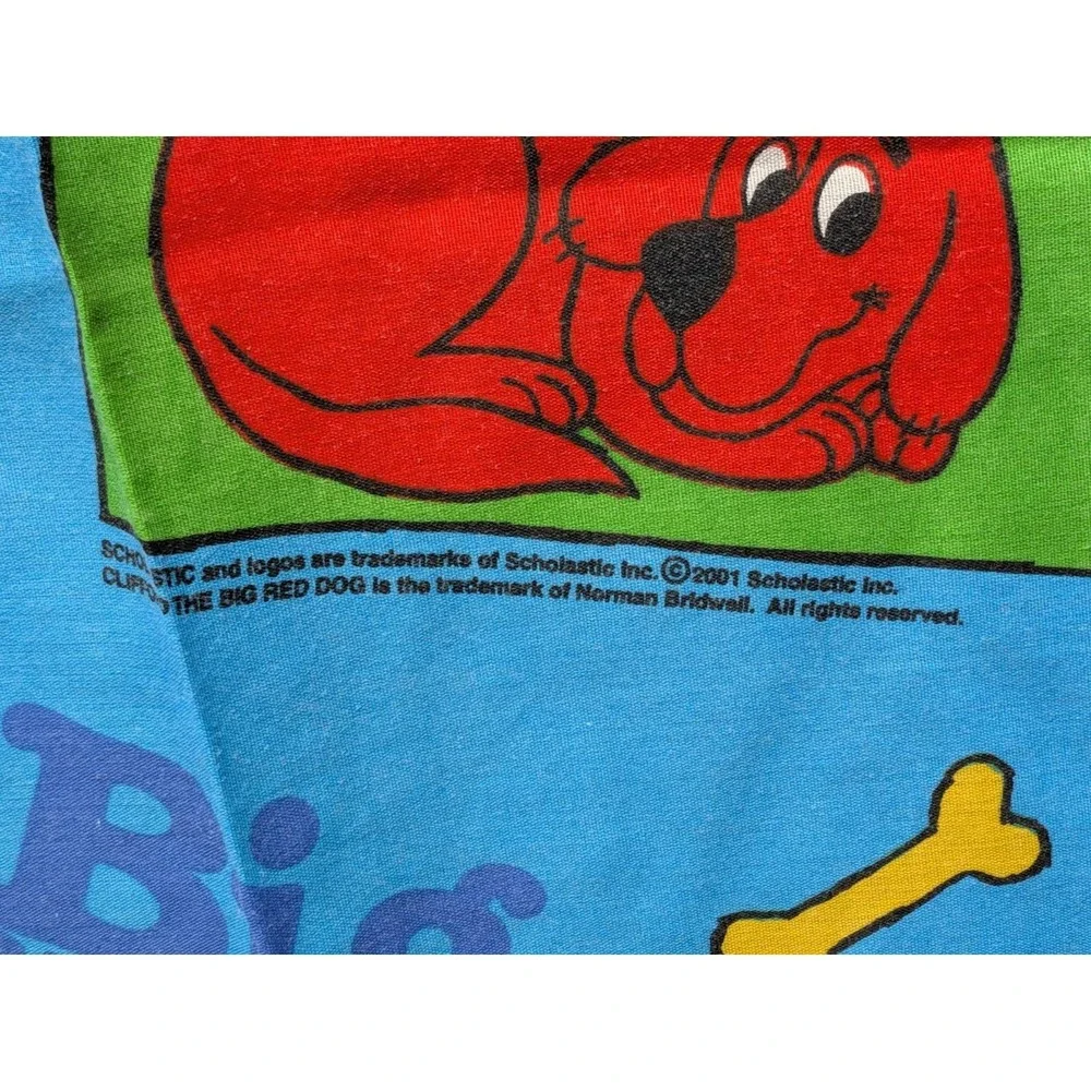 VTG Clifford the Big Red Dog Comforter Toddler Scholastic Dan River 2001 Set